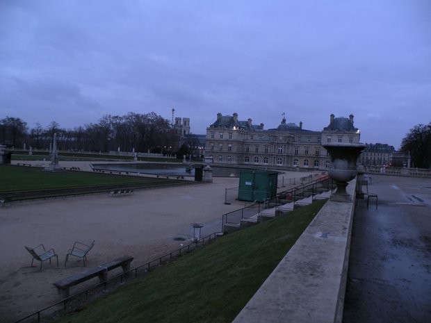  jardin du Luxembourg, fin de nuit